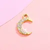 Accesorios de Diamante Lunar Pulsera Cadena para la Clavícula Tobillera Joyería Colgante Colgante de Aleación DIY Material para Ropa Accesorios Pequeños