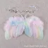 Sling para bebê novo asas de pena de anjo macacão de primavera adereços de fotografia para foto de lua cheia do bebê fabricantes atacado