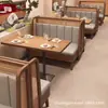Tienda de Fideos de Moda con Temática de Restaurante, Restaurante de Té, Cocina Japonesa, Tienda de Snacks, Juego de Mesa y Sillas, Sofá de Cabina de Madera Maciza Comercial