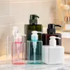 Saboneteira para mãos sabonete detergente de roupa garrafa vazia shampoo de hotel gel de banho limpador facial loção frasco dispensador tipo pump