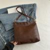 Bolso de mano portátil de gran capacidad para mujer, estilo coreano, moderno, informal, de hombro, de color sólido, elegante, para verano de 2024