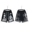 Marca de moda europeia e americana Hellstar Hell Star de verão para lazer esportivo shorts de água masculinos e femininos