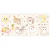 Mouse Pad Gatinho Fofo Tamanho Super Grande Tapete para Mesa de Escrita Infantil Desenho Animado Impermeável Couro Estação de Trabalho para Meninas Pad de Computador