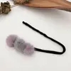 Pompón de piel de visón albóndiga recogido pelo esponjoso parte trasera de la cabeza accesorio para el cabello perezoso otoño e invierno goma para el pelo perezoso recogido artefacto