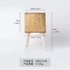Estilo Nórdico Imitação de Rattan Criativo Suporte para Vasos de Flores Cesta de Flores de Palha Sala de Estar Varanda Suporte de Chão para Flores Enfeites de Mesa