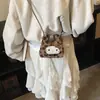 Bolsa Infantil 2026 Nuevo Dibujo Animado Gato Lindo Estampado de Leopardo Mini Bolsa Media Luna Bolsa de Pintalabios para Niñas Padre-Hijo Bolso Cruzado