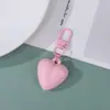 2026 Novo Macaron Chaveiro Ornamento de Coração 3D Pequeno Pingente Acessório de Bolsa Fivela de Chaveiro Atacado
