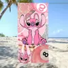 Toalla de Baño Absorbente de Agua de Secado Rápido para Niños con Dibujos Animados Transfronterizos Temu Lilo y Stitch Ángel Bebé Stitch Toalla de Playa