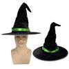 Sombrero de Bruja de Halloween Vestido de Fiesta Sombrero de Bruja Cos Disfraz de Fiesta Sombrero Negro Tocado Cinta Sombrero de Bruja