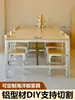 Marco de perfil de aluminio fijo, estante de almacenamiento hecho a medida, perfil de aleación de aluminio estándar europeo, material de aluminio para el hogar, armario DIY, carrito pequeño con