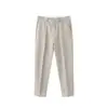 Pantalones de Traje Casual para Hombre Otoño Tendencia Marca Estilo Coreano Caída Pantalones de Vestir Negros Primavera Verano Holgados Pierna Recta Pantalones Largos