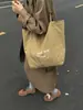 Bolsa Perezosa y Relajada para Mujer 2025 Nueva Bolsa de Hombro de Gran Capacidad para Estudiante Clase Trabajo Ropa Bolso de Mujer
