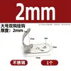 Gancho Único de Acero Inoxidable para Cocina y Baño, Gancho Doble de Pared para Toallas, Gancho Grueso para Abrigos y Sombreros, Gancho para Ropa