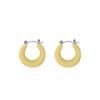 Brincos de Argola de Design Nicho para Mulheres Coreanos Elegantes Populares Brincos Galvanizados Moda Redondos Brincos de Fivela de Orelha