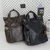 Mochila estilo universitario americano británico, bolso de hombro doble vintage, bolso de mano japonés y coreano, bolso para el día a día en la calle, mochila de viaje para portátil