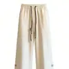 Pantalones Casuales Rectos de Moda para Hombre Otoño/Invierno 2025, Pantalones Deportivos de Corte Holgado, Pantalones de Pierna Ancha con Patrón de Waffle de Moda