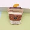 Llavero de cuero de moda de hamburguesa y papas fritas, accesorio de bolso de alta gama, llavero lindo y versátil, regalo pequeño