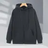 Moletom esportivo com capuz personalizado, vestuário de trabalho unissex com estampa de logotipo, jaqueta com forro de fleece, roupas folgadas de manga longa fábrica