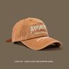 Gorra de béisbol vintage estilo americano de marca de moda para mujer, de verano, con protector solar, lavada, suave y bordada, para hombre.