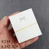 Cartão de Grampo de Couro com Pelo 6,3X7,3Cm Laço Joia Cartão de Papel Acessórios DIY Feitos à Mão Embalagem Sacola Papel Cartão
