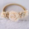 Diadema Europea para Bebé de Nailon Flor Creativa Simulada Diadema Elástica Venta al Mayoreo Lindo Florcita Foto Accesorios para el Cabello