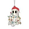 Atrapasol Halloween Fantasma Lindo Nuevo Producto Transfronterizo Fantasma Pequeño Acrílico Plano 2D Colgante de Atmósfera Festiva