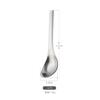 Cuchara lingote de acero inoxidable 304 cuchara para alimentación complementaria infantil cuchara plana de mango largo cuchara pequeña profunda brillante para sopa cuchara plana