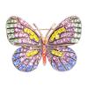 Broche de Animal para Exportación Transfronteriza Aleación Pedrería Elegante Personalizado Broche de Mariposa Accesorios de Ropa Elegantes Pin Ramillete
