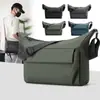 Mochila Casual Coreana Ligera Simple Estilo Callejero para Hombre Bolso Cilíndrico Multifuncional Bolso Cruzado Deportivo Casual de Moda para Hombre