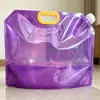 Bolsa Portátil para Almacenamiento de Agua al Aire Libre Transfronteriza, Bolsa Líquida Portátil de Gran Capacidad, Bolsa con Boquilla Engrosada, En Stock Bolsa de Agua Multicolores de 10 Litros