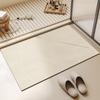Tapete de piso de barro de diatomeas transfronterizo para el hogar, tapete de piso para baño, puerta, suciedad, inodoro, absorbente, tapete para pies, una generación de pelo