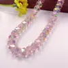 Cuentas de cristal facetadas en forma de rueda de 6-8 mm Accesorios para joyería DIY Cuentas de vidrio sin separadores Joyería de collar hecha a mano Cuentas sueltas