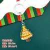 Lindo Llavero de Navidad Estudiante Árbol de Navidad Decoración de Empaque Colgante Dibujo Animado Adorno de Llavero Navideño Regalo
