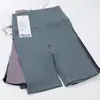Ropa de Yoga Pantalones de Cinco Puntos Nylon para Mujer Deportivos Cintura Alta Levanta Glúteos Sin Vergüenza Pantalones Cortos Base para Montar No Ajustados