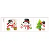 Navidad Lindos Dibujos Animados Pegatinas de Tatuaje Infantiles Lindas Divertidas Despegables Pegatinas Faciales Pegatinas de Decoración para Diario Impermeables Festival Fiesta