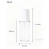 Botella de Presión Hidratante y Humectante de 30-120ml Plástico Petg Botella Dispensadora Cosmética Set de Emulsión de Agua Botella con Spray