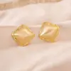Brincos Geométricos Escovados de Alta Qualidade Estilo Europeu e Americano, Brincos de Pérola com Design de Nicho da Moda, Brincos Elegantes Únicos para Mulheres