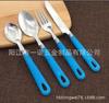 Vajilla de Acero Inoxidable, Mango de PP Antiescaldado, Cuchillo y Tenedor de Acero Inoxidable, Cucharas Grandes y Pequeñas, Juego de Cuatro Piezas, Suministros para Catering, Cuchillo y Tenedor para Comida Occidental