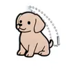 Colgante Serie Perro de Dibujos Animados Llavero de Goma Blanda PVC Accesorio En Stock Lindo Relajante de Estrés Cadena de Cuentas para Colgar en Mochila de Mascota