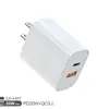 Cargador Rápido de Doble Puerto Pd20W+Qc3.0/ A+C 9V2.22A Cargador Rápido para Teléfono Móvil Cabezal de Carga Pd20W