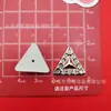 Oro y Plata Electroplateados Flor Estrella Estilo Pequeño Fragante Corazón Lazo Corbata DIY Plástico Accesorios Pasador Funda de Teléfono Materiales