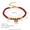 Estilo de Moda Ins Europeu e Americano Nicho Colorido Aço Inoxidável Banhado a Ouro 18K Pulseira Personalizada com Contas de Frutas para Mulheres