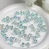 Cuentas Acrílicas Galvanizadas Luna Fría con Lazo Transparente Dingyi con Agujero Pasante Cuentas Sueltas Accesorios para Pulseras DIY Joyería