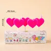 Estilo ins decoração de bolo de aniversário de desenho animado velas flores chapéus de festa urso de pelúcia rosto sorridente corações velas de aniversário infantil