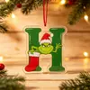 Colgante de Letra Acrílica Monstruo Peludo Verde Navideño Transfronterizo 2 Estilos Adorno de Árbol de Navidad Decoración de Regalo Festivo Transfronterizo