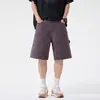 2026 Nuevos Pantalones Cortos Casuales Sueltos para Hombre de Alta Gama, Resistentes, Lavados, Estilo Americano High Street Workwear con Múltiples Bolsillos