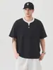 Ropa para Hombre Fengshe / Camiseta de Manga Corta Pullover Falsa de Dos Piezas Camiseta Retro Japonesa para Hombre Camiseta Casual Sencilla