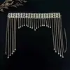 Sombreros de venta cruzada más vendidos, populares en Europa y América, accesorios de sombrero de malla multicapa con pedrería brillante para bodas de novia