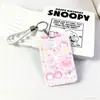 Portatarjetas Cherry Kitty con Tapa Deslizante Cubierta Protectora para Tarjeta de Campus Anti-Magnético Duradero Tarjeta de Agua Tarjeta de Autobús Tarjeta de Acceso Tarjeta de Identificación
