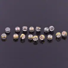 高档耳钉后塞DIY饰品配件汉堡耳堵硅胶耳塞环保蝴蝶形耳帽耳迫